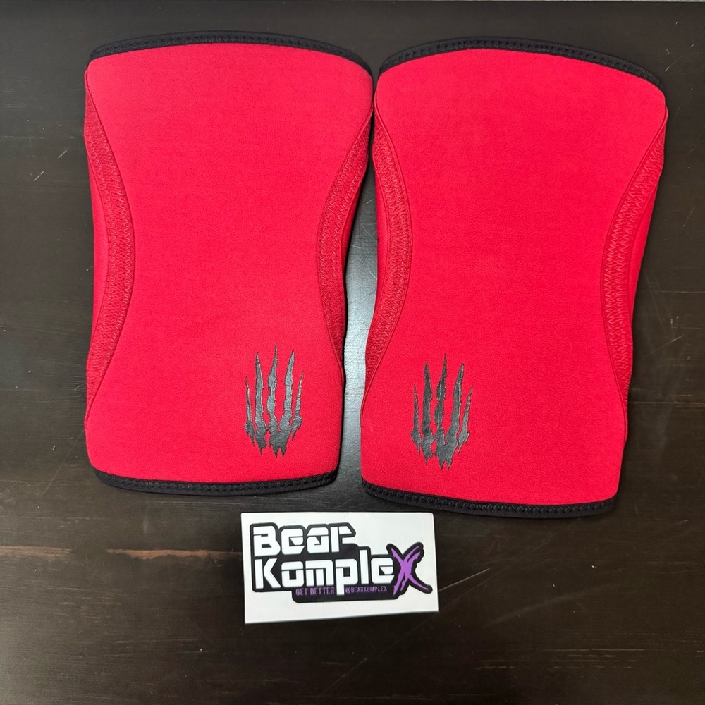 Bear Komplex Red Knee Sleeves M 7MM